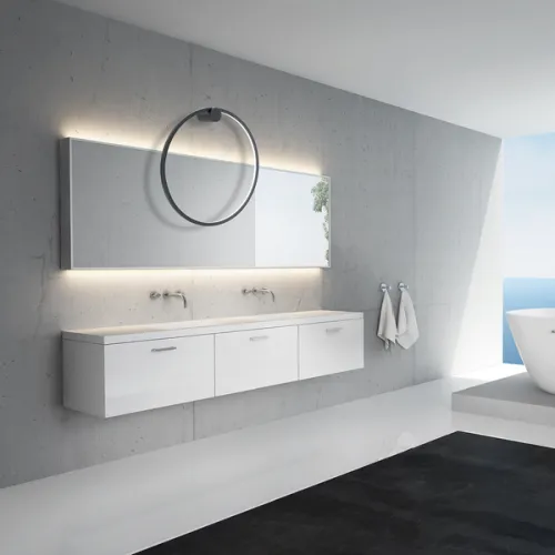 Milagro Saturno fekete vízvédett LED fali lámpa  (MIL-ML8850) LED 1 izzós IP44