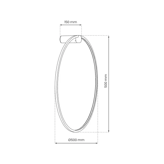 Milagro Saturno fekete vízvédett LED fali lámpa  (MIL-ML8850) LED 1 izzós IP44