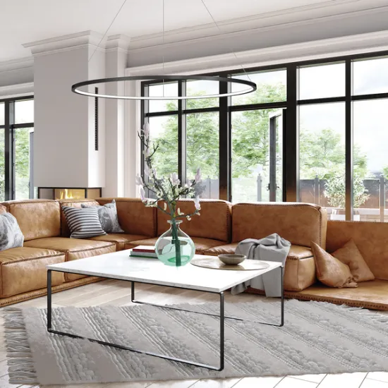 Milagro Saturno fekete vízvédett LED függesztett lámpa (MIL-ML8862) LED 1 izzós IP44