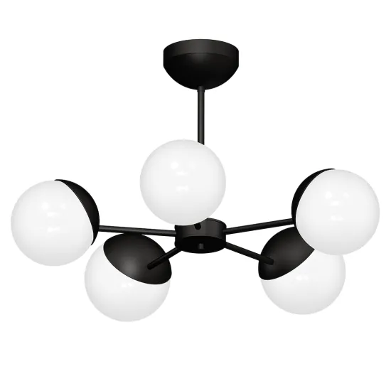 Milagro Sfera fekete-fehér függesztett lámpa (MIL-MLP8866) E14 5 izzós IP20