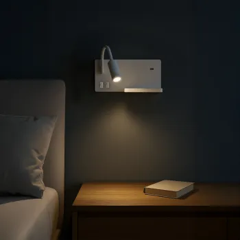 Milagro Shelf fehér LED fali lámpa  (MIL-ML6343) LED 1 izzós IP20