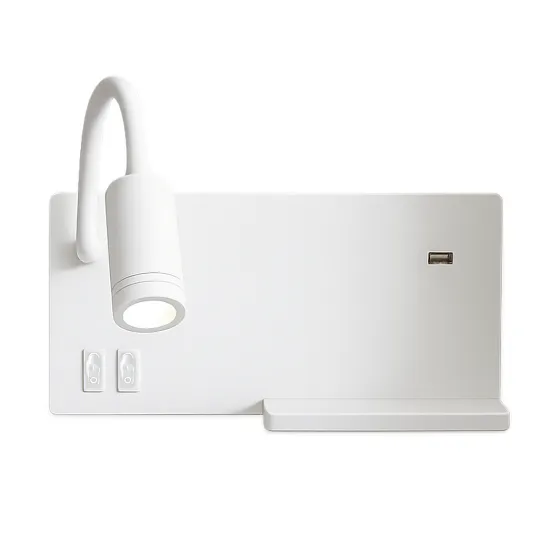 Milagro Shelf fehér LED fali lámpa  (MIL-ML6343) LED 1 izzós IP20