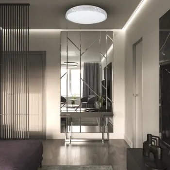 Milagro Shiny fehér-átlátszó LED mennyezeti lámpa (MIL-ML8499) LED 1 izzós IP20