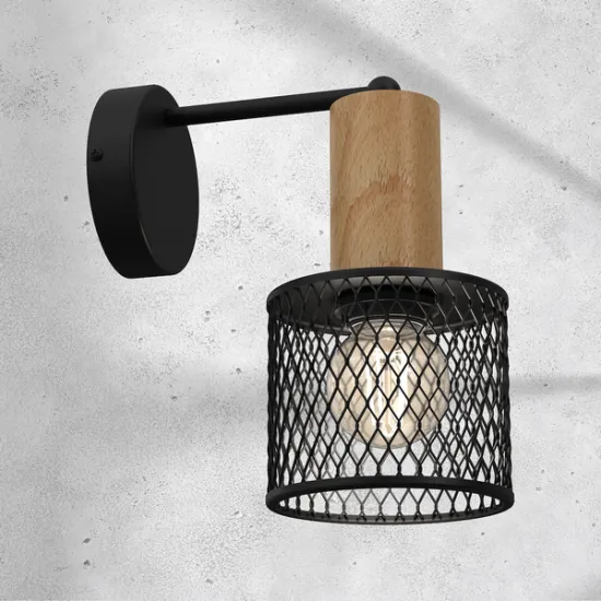 Milagro Sobresa fekete-barna fali lámpa (MIL-MLP8558) E27 1 izzós IP20