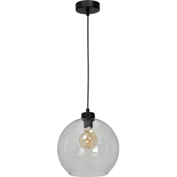 Milagro Sofia fekete-átlátszó függesztett lámpa (MIL-MLP6576) E27 1 izzós IP20