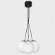 Milagro Sparta fekete-fehér függesztett lámpa (MIL-MLP6499) E14 3 izzós IP20