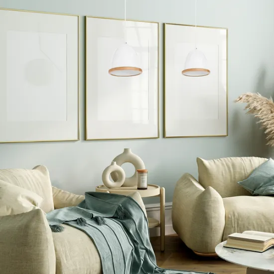 Milagro Studio fehér-barna függesztett lámpa (MIL-MLP8850) E27 1 izzós IP20