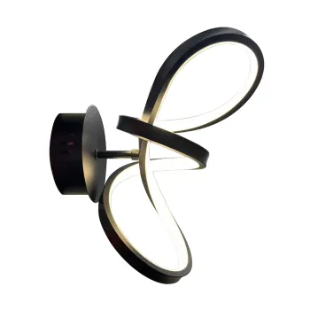 Milagro Tesoro fekete LED fali lámpa  (MIL-ML1052) LED 1 izzós IP20