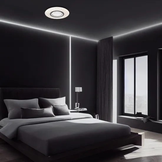 Milagro Tokyo fehér-króm távirányítós LED mennyezeti lámpa (MIL-ML6395) LED 1 izzós IP20