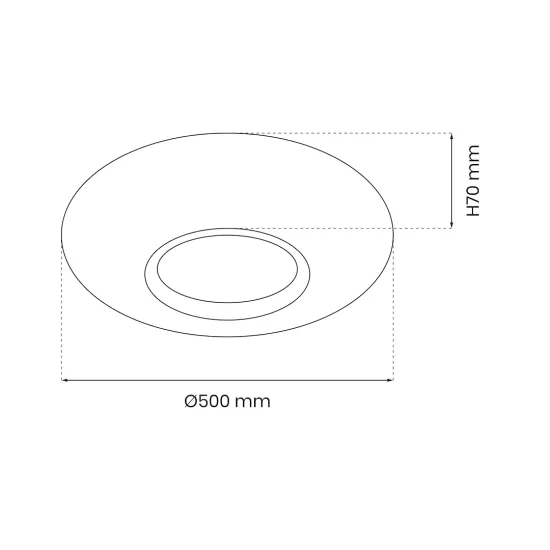 Milagro Tokyo arany-fehér távirányítós LED mennyezeti lámpa (MIL-ML8125) LED 1 izzós IP20