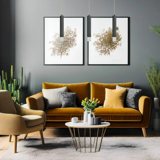 Milagro Tubi fekete függesztett lámpa (MIL-ML8877) GU10 1 izzós IP20