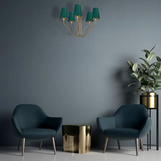 Milagro Victoria arany-zöld csillár (MIL-MLP4908) E27 5 izzós IP20