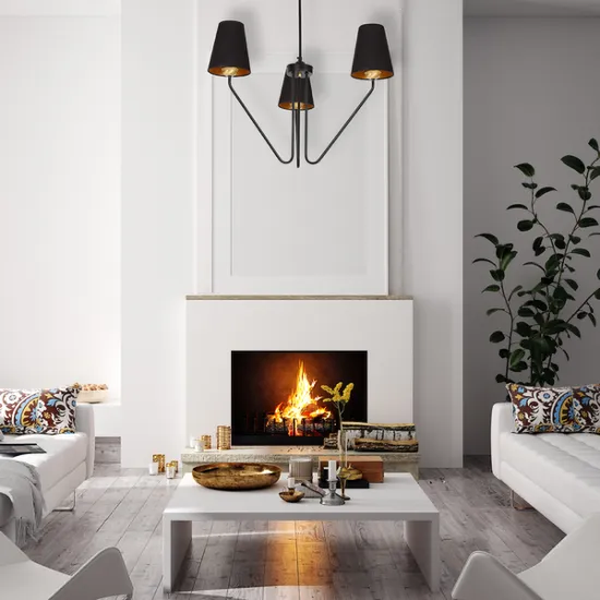 Milagro Victoria fekete csillár (MIL-MLP4912) E27 3 izzós IP20