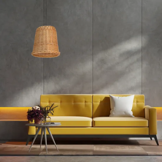 Milagro Vimini fekete-bézs függesztett lámpa (MIL-MLP7990) E27 1 izzós IP20