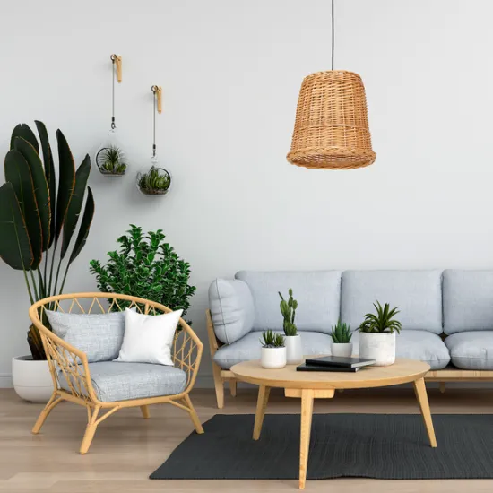 Milagro Vimini fekete-bézs függesztett lámpa (MIL-MLP7990) E27 1 izzós IP20