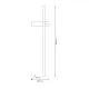 Milagro Vision fekete LED fali lámpa  (MIL-ML1006) LED 1 izzós IP20