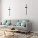 Milagro Vision fekete LED fali lámpa  (MIL-ML1008) LED 1 izzós IP20
