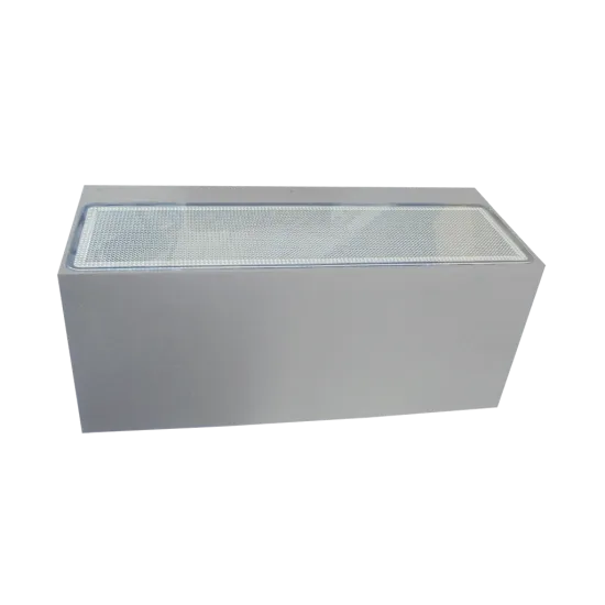 Norlys Asker Big matt króm kültéri fali lámpa (NO-1303AL) E27 1 izzós IP65