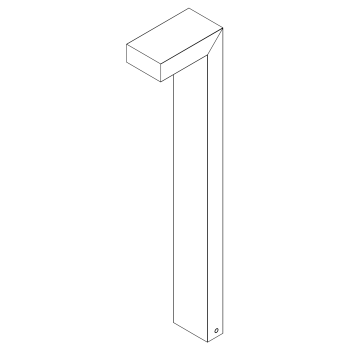 Norlys Asker fekete LED kültéri állólámpa (NO-1311B) LED 1 izzós IP65