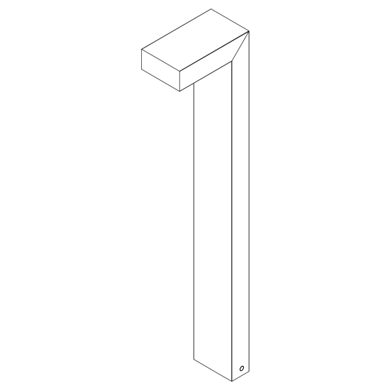 Norlys Asker fekete LED kültéri állólámpa (NO-1311B) LED 1 izzós IP65