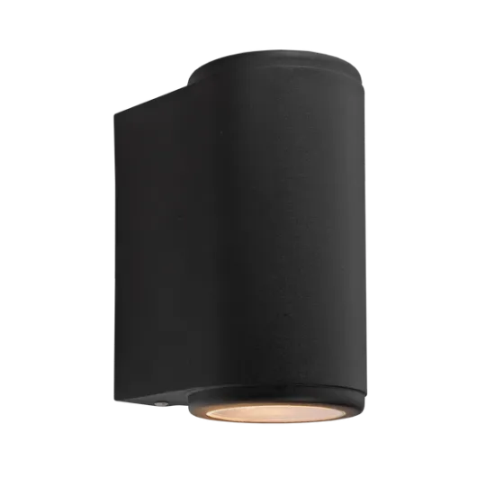 Norlys Mandal fekete kültéri fali lámpa (NO-1371B) GU10 2 izzós IP44