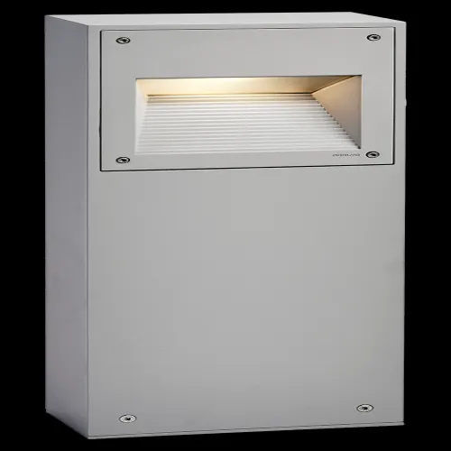 Norlys Namsos matt króm LED kültéri állólámpa (NO-1932AL) LED 1 izzós IP65