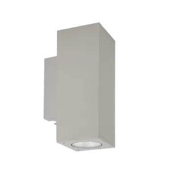 Norlys Sandvik matt króm kültéri fali lámpa (NO-1730AL) GU10 2 izzós IP65