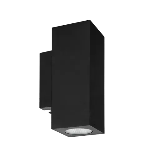 Norlys Sandvik fekete kültéri fali lámpa (NO-1730B) GU10 2 izzós IP65