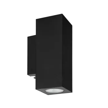 Norlys Sandvik fekete LED kültéri fali lámpa (NO-1732B) LED 2 izzós IP65