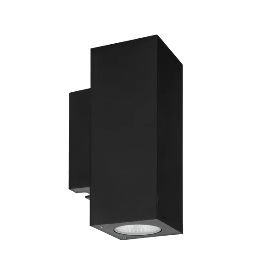 Norlys Sandvik fekete LED kültéri fali lámpa (NO-1732B) LED 2 izzós IP65