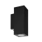 Norlys Sandvik fekete LED kültéri fali lámpa (NO-1732B) LED 2 izzós IP65