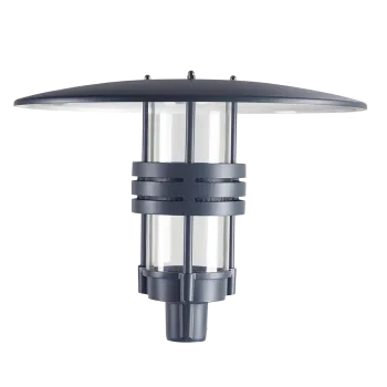 Norlys Visby grafit-átlátszó LED lámpafej kandeláberhez (NO-576GR) LED 1 izzós IP65