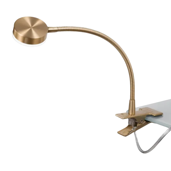 Orion Mira sárgaréz LED csiptetős lámpa (ORI-LA 4-1134/1_BR) LED 1 izzós IP20