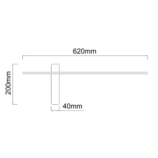 Orlicki Design Bene Parette Nero / Gold 60 fekete-arany LED fali lámpa (OR-OR85082) LED 1 izzós IP20