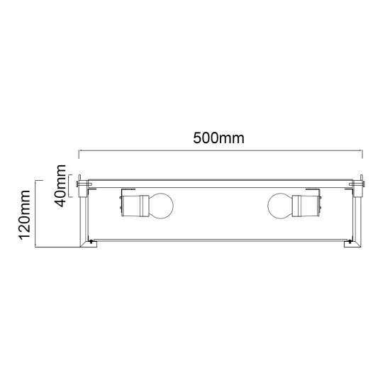 Orlicki Design Romi PL Cromo 50 króm-fehér mennyezeti lámpa (OR-OR84924) E14 4 izzós IP20