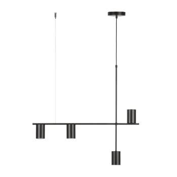 Sigma Vendo fekete függesztett lámpa (SIG-33689) GU10 4 izzós IP20