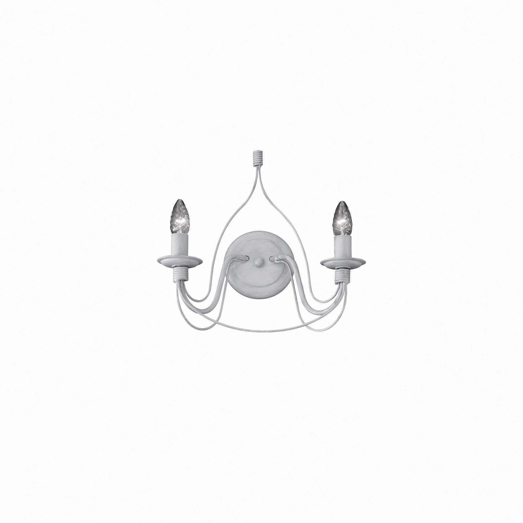 Ideal Lux CORTE AP2 BIANCO ANTICO fehér falikar (IDE-028460) E14 2 izzós IP20