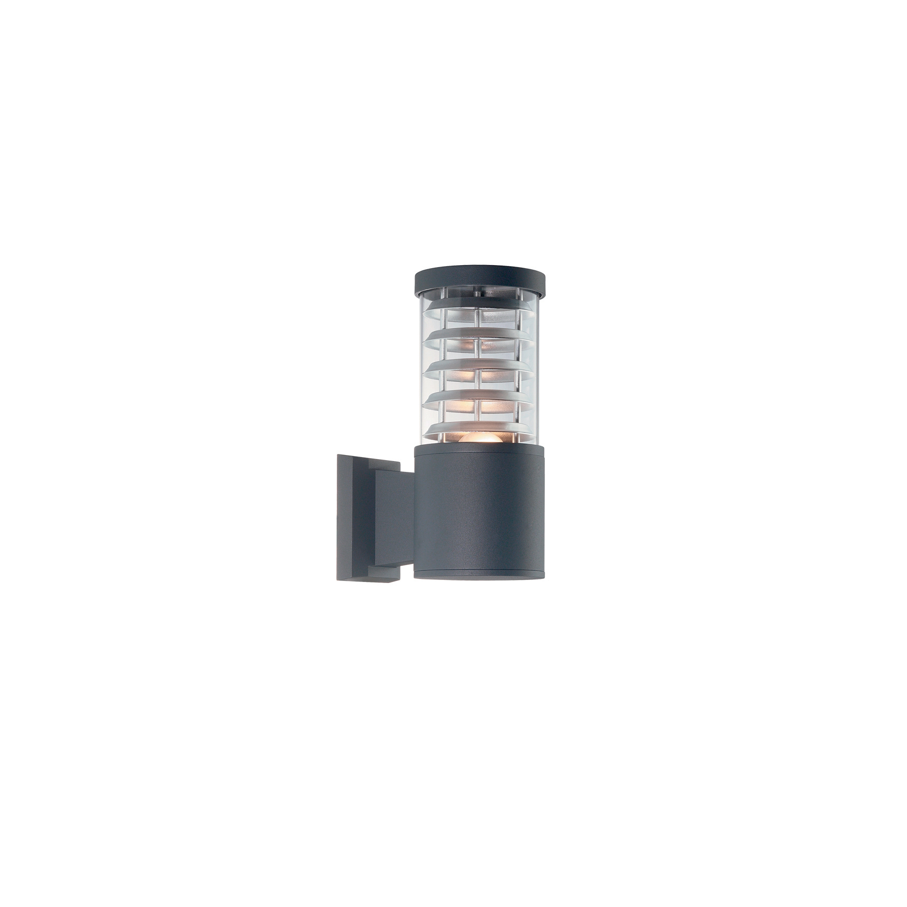 Ideal Lux TRONCO AP1 ANTRACITE szürke-átlátszó kültéri fali lámpa (IDE-027005) E27 1 izzós IP44