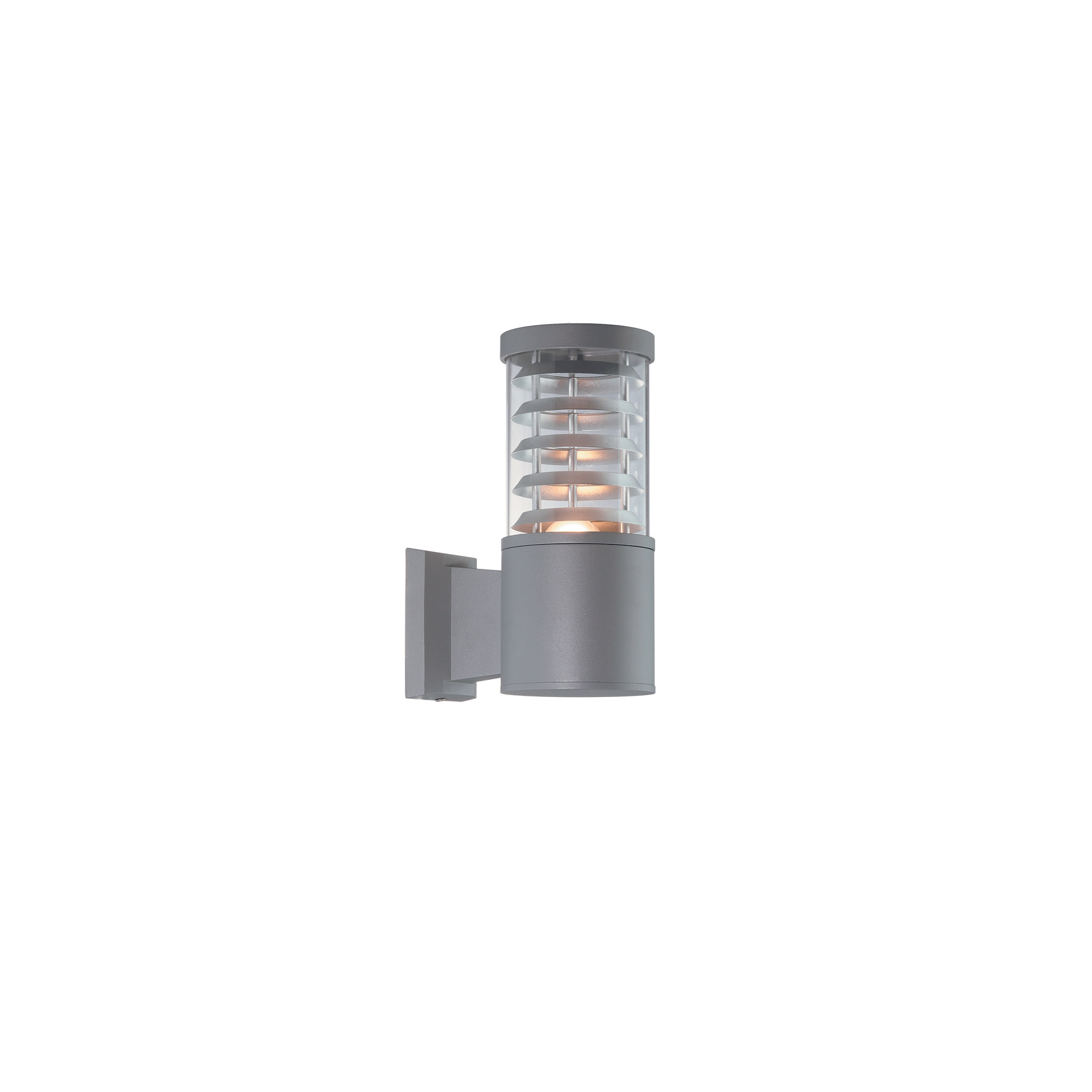 Ideal Lux TRONCO AP1 GRIGIO szürke-átlátszó kültéri fali lámpa (IDE-026978) E27 1 izzós IP44