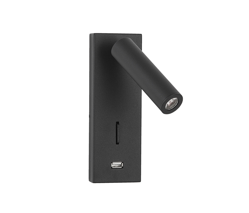 Nova Luce Fuse fekete LED spotlámpa (NL-9170102) LED 1 izzós IP20