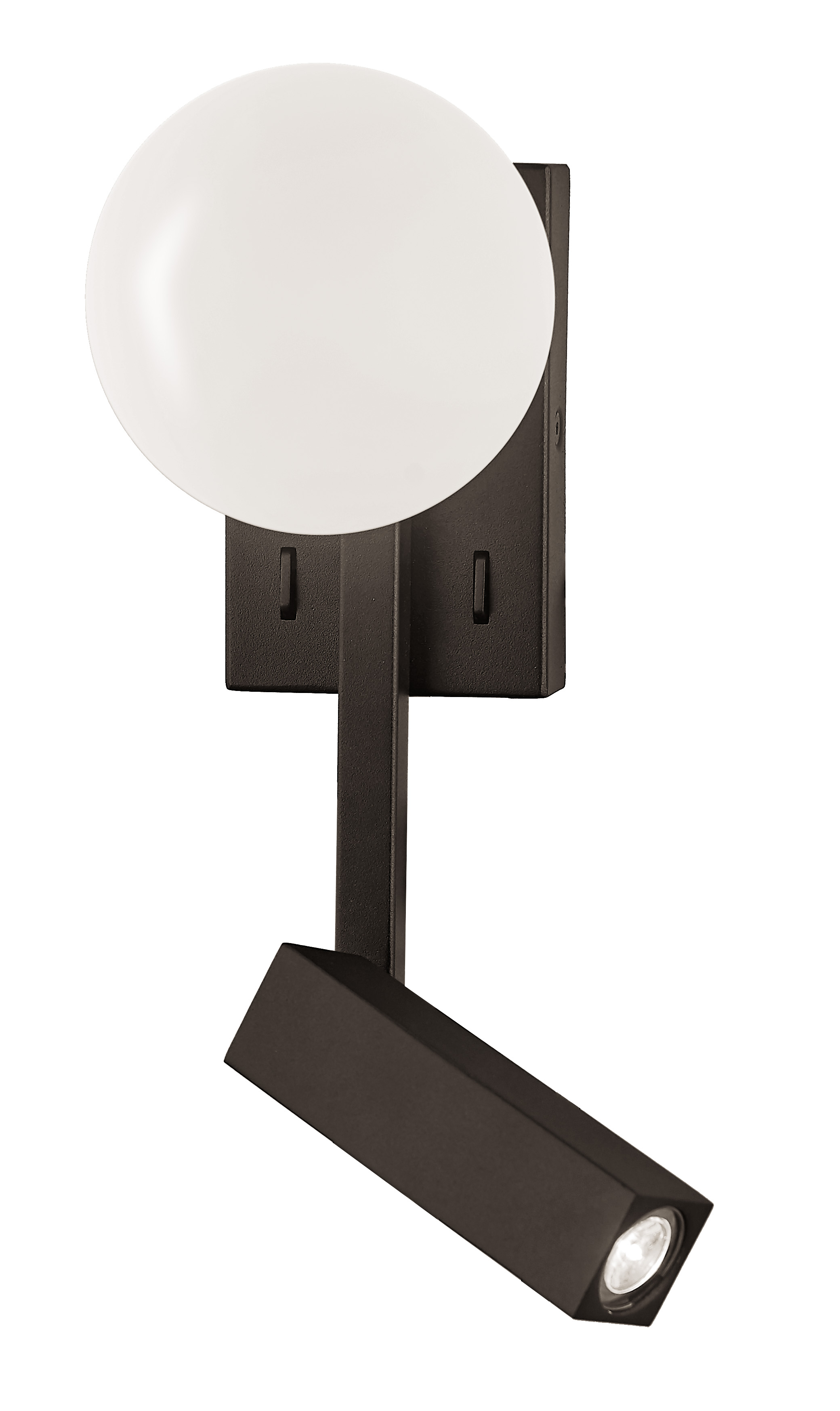 Viokef Reflect fekete LED falikar (VIO-4229000) LED 2 izzós IP20