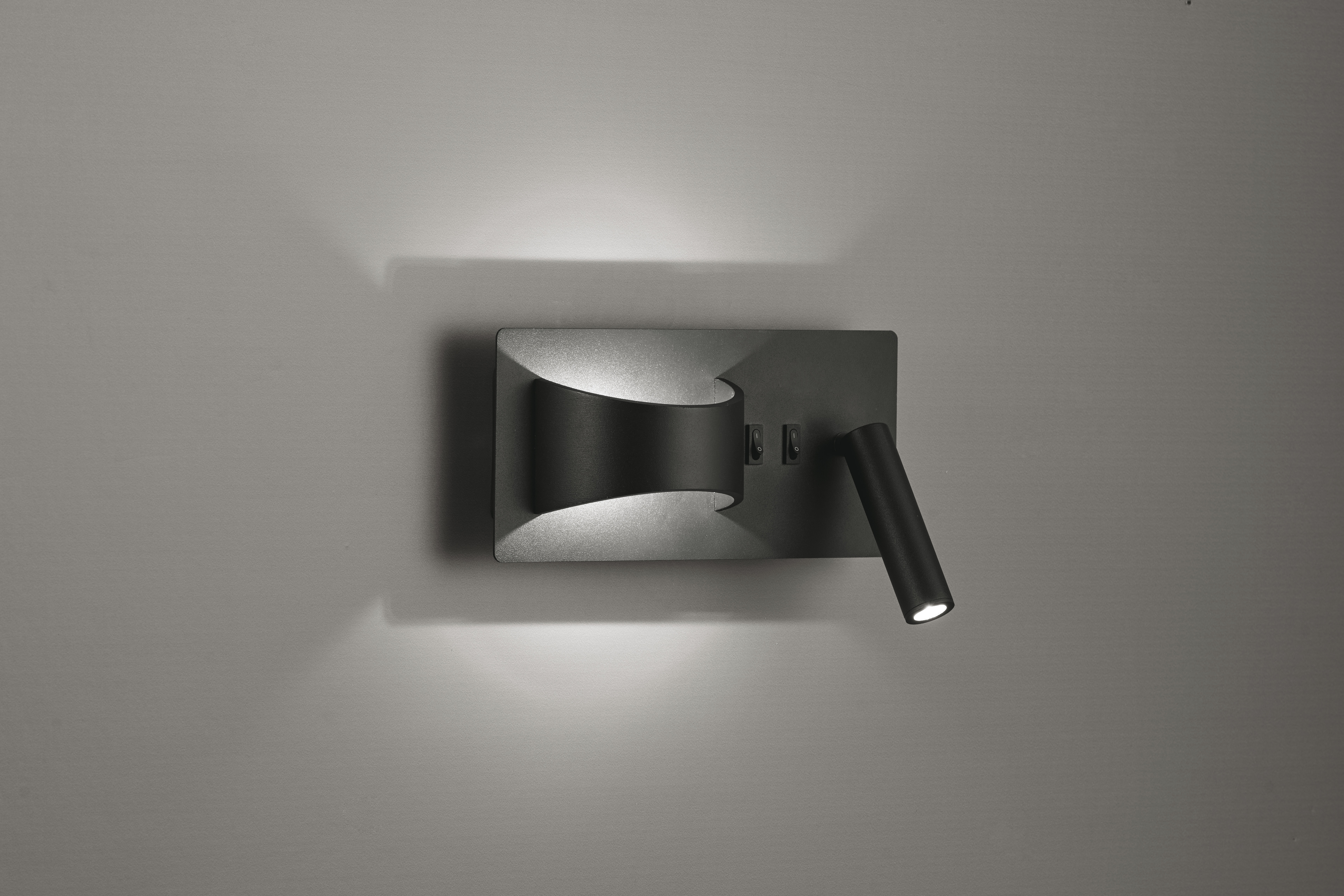 Viokef Jake fekete LED falikar (VIO-4243300) LED 2 izzós IP20