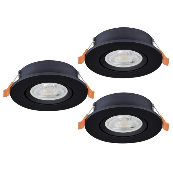 Eglo Barranco fekete LED mennyezetbe építhető lámpa szett (EG-902265) LED 3 izzós IP20 Eglo Barranco fekete LED mennyezetbe építhető lámpa szett (EG-902265) LED 3 izzós IP20