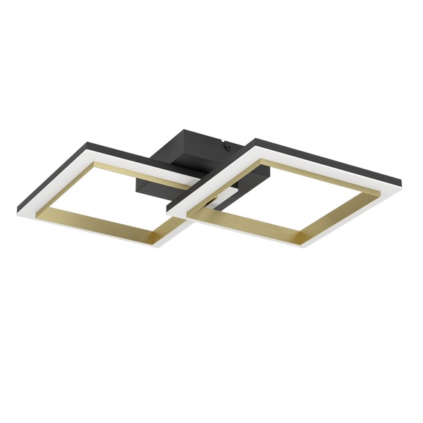 Eglo Calliera fekete-sárgaréz LED mennyezeti lámpa (EG-901225) LED 1 izzós IP20 Eglo Calliera fekete-sárgaréz LED mennyezeti lámpa (EG-901225) LED 1 izzós IP20