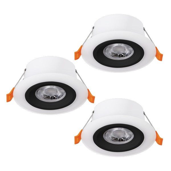 Eglo Calonge fehér-fekete LED mennyezetbe építhető lámpa szett (EG-900915) LED 3 izzós IP20 Eglo Calonge fehér-fekete LED mennyezetbe építhető lámpa szett (EG-900915) LED 3 izzós IP20