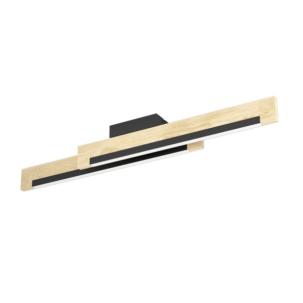 Eglo Camacho fekete-natúr LED mennyezeti lámpa (EG-901736) LED 2 izzós IP20 Eglo Camacho fekete-natúr LED mennyezeti lámpa (EG-901736) LED 2 izzós IP20