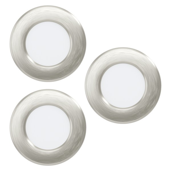 Eglo Fueva 6 matt nikkel LED mennyezetbe építhető lámpa szett (EG-901403) LED 3 izzós IP20 Eglo Fueva 6 matt nikkel LED mennyezetbe építhető lámpa szett (EG-901403) LED 3 izzós IP20