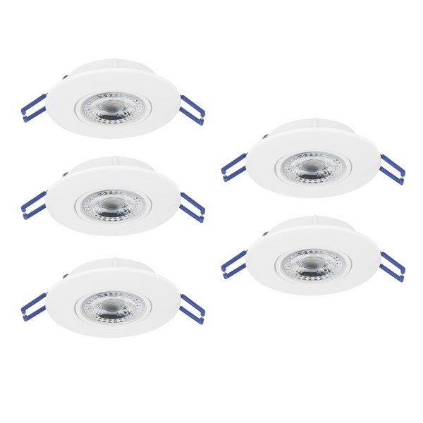 Eglo Gedrez fehér LED mennyezetbe építhető lámpa szett (EG-300185) LED 5 izzós IP20 Eglo Gedrez fehér LED mennyezetbe építhető lámpa szett (EG-300185) LED 5 izzós IP20