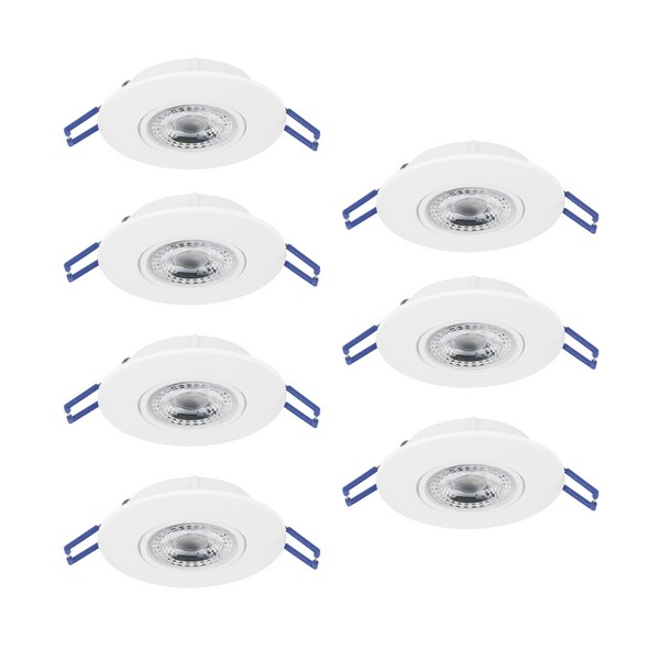 Eglo Gedrez fehér LED mennyezetbe építhető lámpa szett (EG-300186) LED 7 izzós IP20 Eglo Gedrez fehér LED mennyezetbe építhető lámpa szett (EG-300186) LED 7 izzós IP20