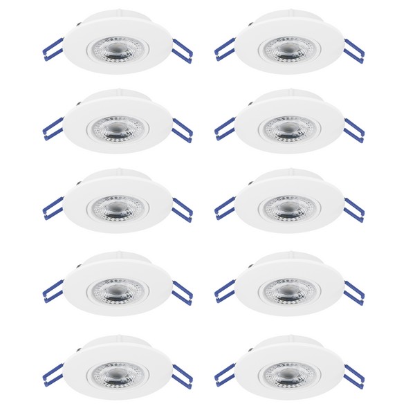 Eglo Gedrez fehér LED mennyezetbe építhető lámpa szett (EG-300187) LED 10 izzós IP20 Eglo Gedrez fehér LED mennyezetbe építhető lámpa szett (EG-300187) LED 10 izzós IP20